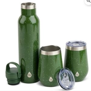 TAL Stainless Steel 26 fl oz Merlot Bottle and 12 fl oz Wine Tumbler, 3 Pc. Set